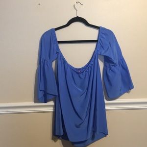 Lilly Pulitzer Sanilla Silk Top in Lapis Blue